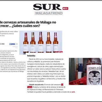 La Tranca con la cerveza artesana, en Diario Sur