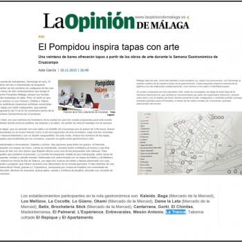 En la Opinión de Málaga con tapa Cruzcampo