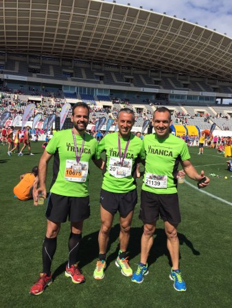 Tres de nuestros runners trancos@s tras la Media Maratón de Málaga